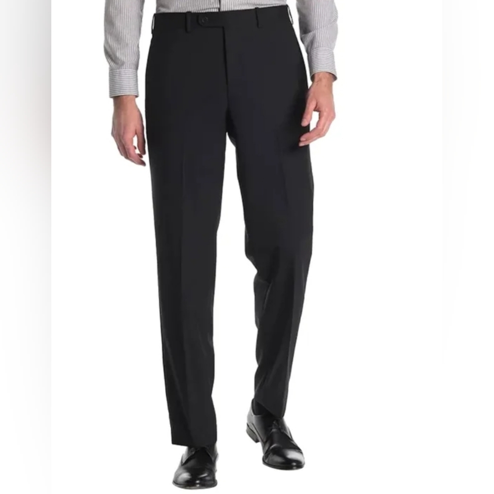 New! JB Britches Men's Dress Pant Mid-rise Top Regular Fit Hook & Bar Size 30x32